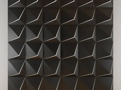 3d panel 06 Low-poly 3D model