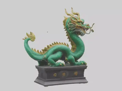 Chinese Dragon statue model 3D model
