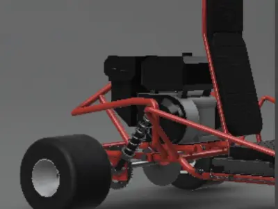 Kart Assembly Seat For Desk 3D print model