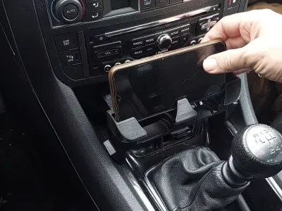 Double Cupholder-Phoneholder for Citroen C5 X7 3D print model