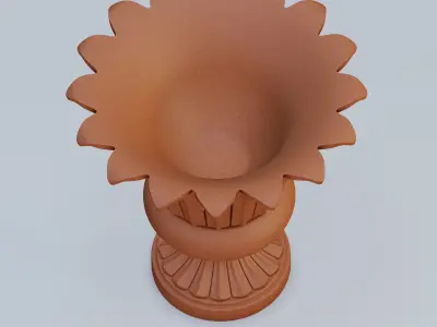 Garden urn planter14 3D model