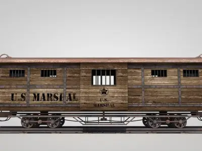 Wild West Prisoner Car 3D model