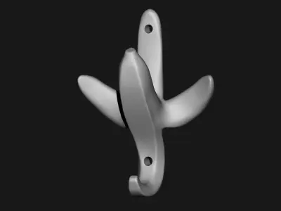 Banana Wall Hook 3D print model