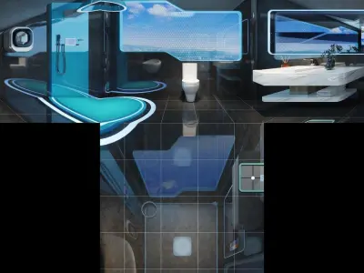 Science Fiction Indoor Home Furnishings 3D model