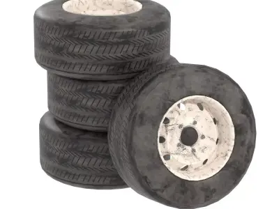 Dirty Tire 3D model