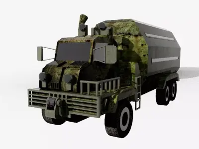 sci-fi military truck  3D model