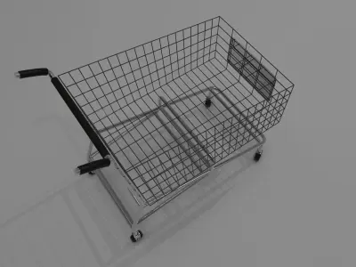 Shopping cart 3D model