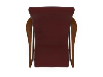 Vladimir Kagan Contour Lounge Low-poly 3D model