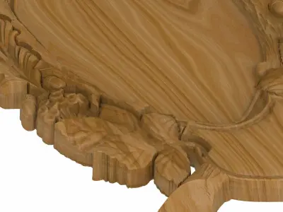 Carved panel painting STL 3D model 19