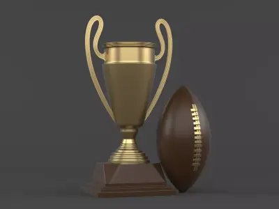 Trophy Cup 3D model 25