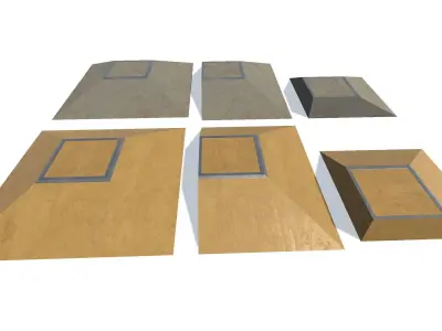 Lowpoly Skatepark Pack  Low-poly 3D model