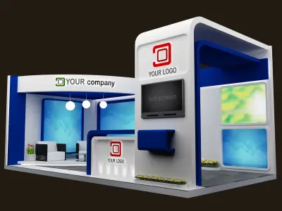 Booth Exhibition Stand a564a 3D model