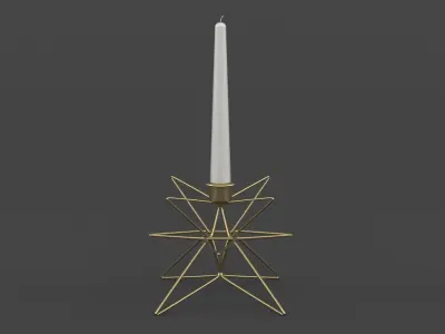 Candle Holder 3D model 4