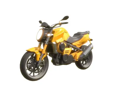 Heavy Bike 3D Model Low-poly 3D model