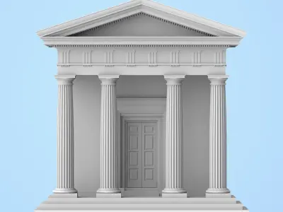 Roman Doric Style Monument  3D print model