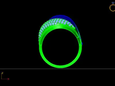 Women Ring 3D print model 14