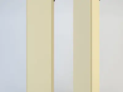 column two columns 3D model