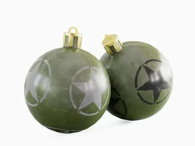 Christmas Tree Ornament 01  Low-poly 3D model