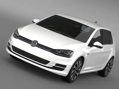 VW Golf BlueMotion Concept Typ 5G 2012 3D model