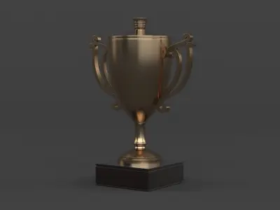 Trophy Cups 3D model 11