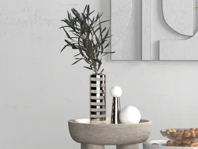 Modern edge and corner tables 3D model