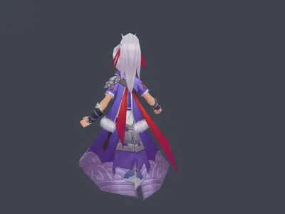Character01 Warrior Low-poly 3D model