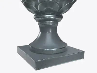 Fir cone sculpture 3D model