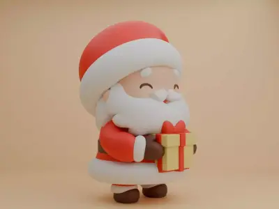 Christmas santa 05 3D print model