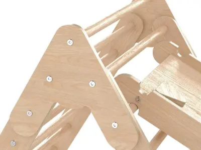 Montessori room pikler triangle ramp 3D model