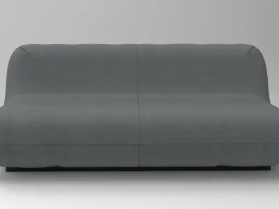 Liver Sofa Low-poly 3D model
