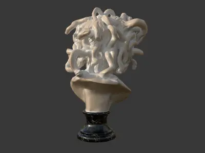 Medusa by Bernini Low-poly 3D model