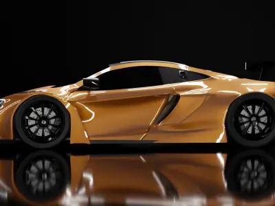 McLaren 650s GT3 2015 3D model 3D model