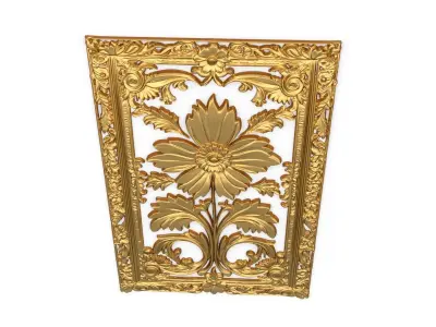 classical door decor 11 3D model