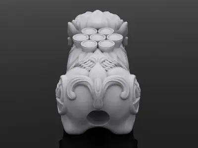 chinese dragon statue 3D print model