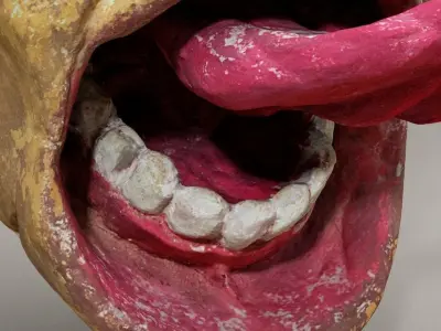 Funky Head Decoration Free low-poly 3D model