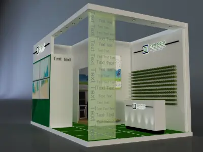 Booth Exhibition Stand a648b  3D model