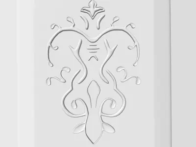 Decorative Wood Panel 2 3D model