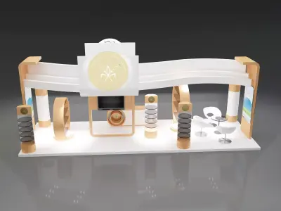 Booth Exhibition Stand a325c 3D model