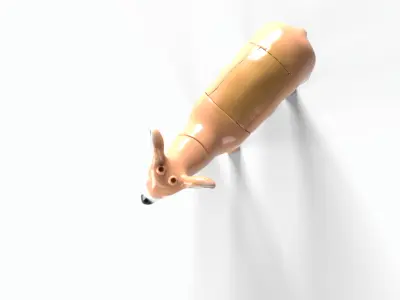 Deer decoy Low-poly 3D model