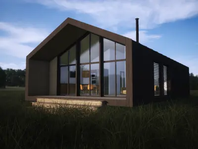 Modern House Visualization-Twinmotion-High Quality 3D Scene 3D model