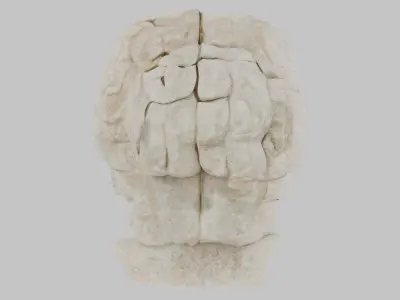 Serenity in Stone Sculpture Low-poly 3D model