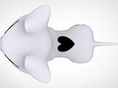 Rebecca  Low-poly 3D model