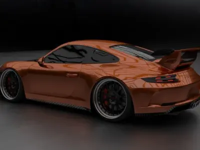 2017 Porsche 911 GT3 991 by Kaiser Design 3D model