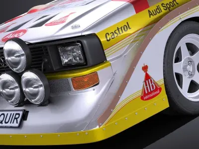 Audi Sport Quattro S1 E2 1985 VRAY 3D model