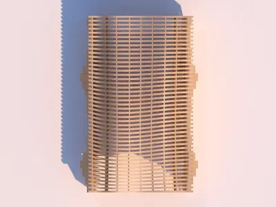 0054 - Parametric Shaded Pathway 3D model