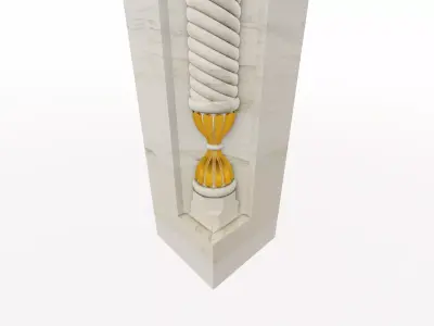 hourglass column 3D model