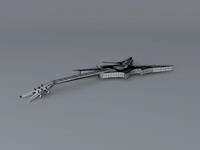 Reaper guitar Free 3D model