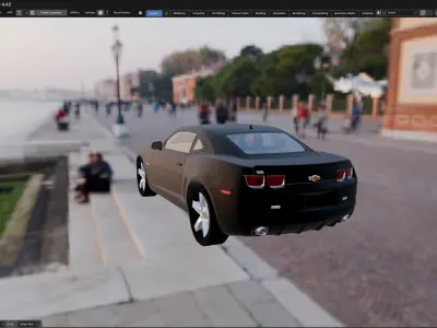 Car Chevrolet  Camaro  2010 Low-poly 3D model