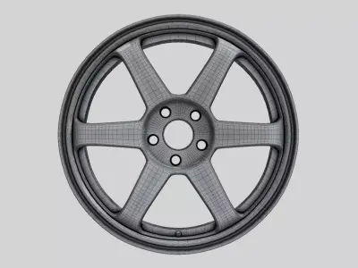 Rays TE37 Forged Rim 3D model