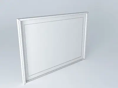 Culture record player in frame Free 3D model